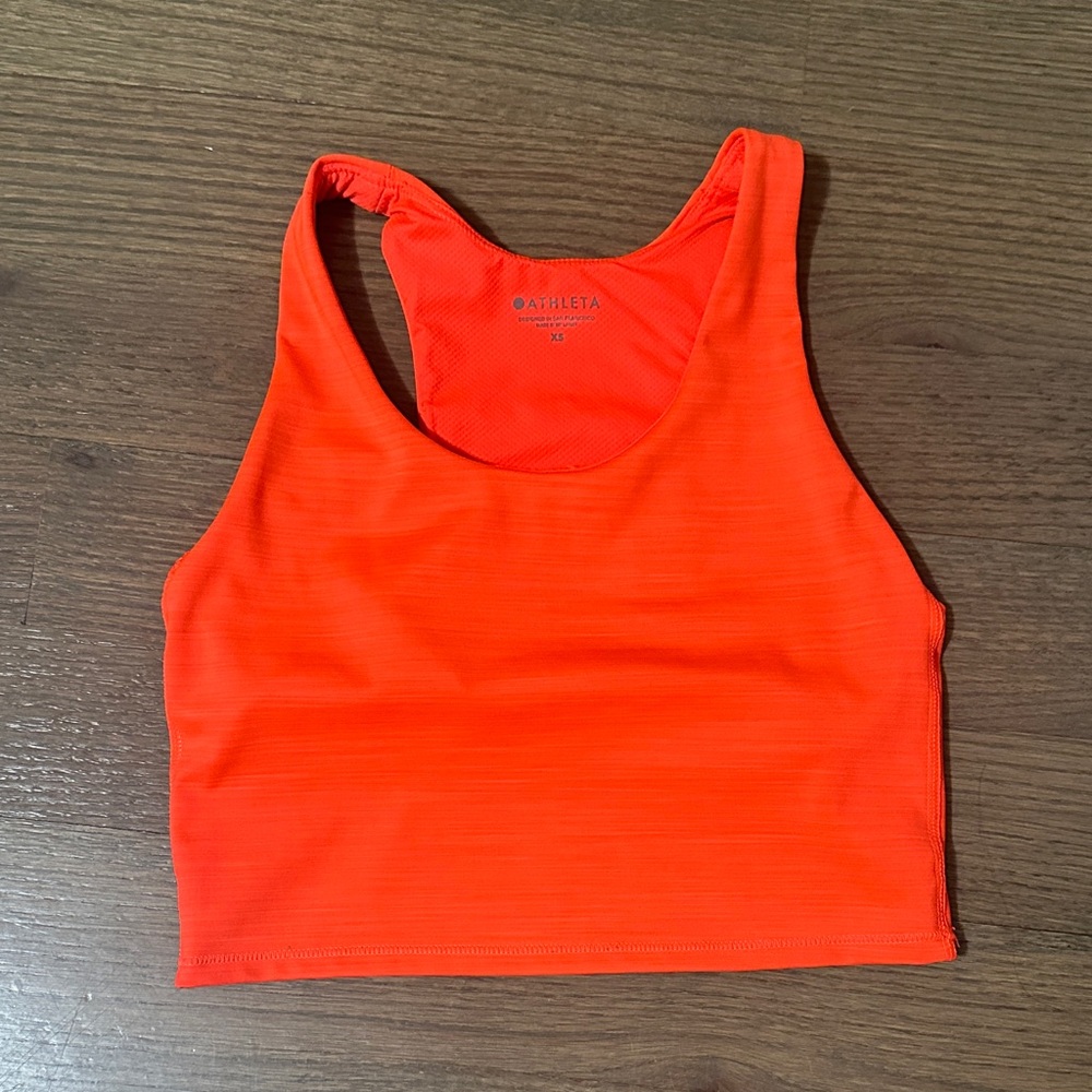 Athleta Vibrant Orange Sports Bra